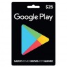 美國 Google Play Gift Card $25