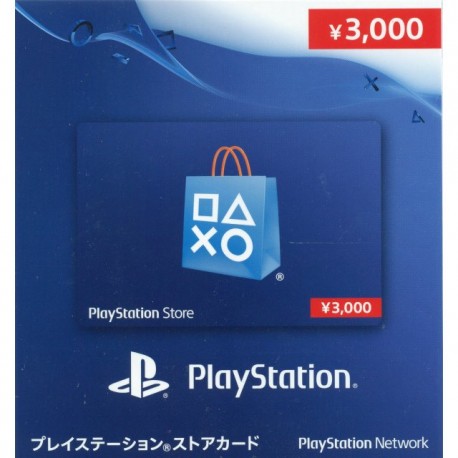 Japan Playstation Network Card PSN ¥3000 Gift Card